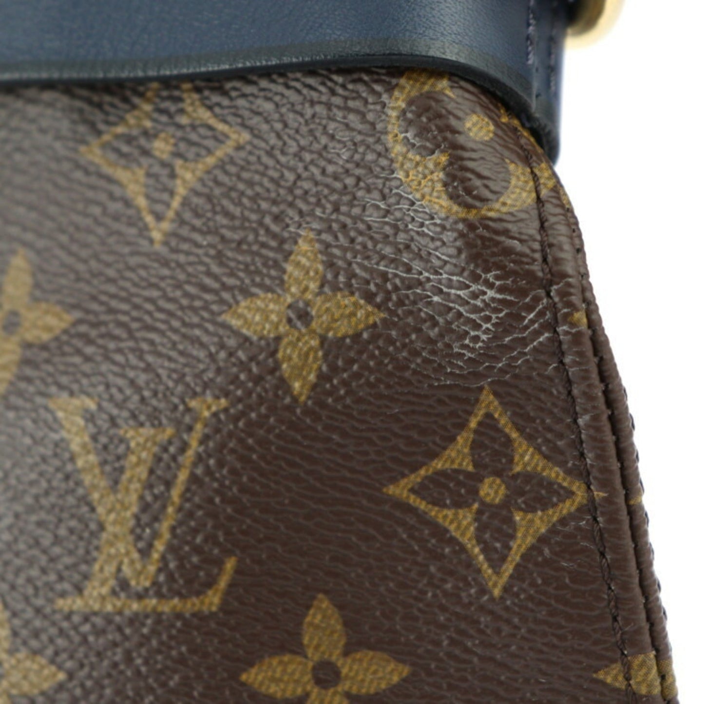 Louis Vuitton Brown Monogram Leather Handbag Shoulder Bag Tote Bag