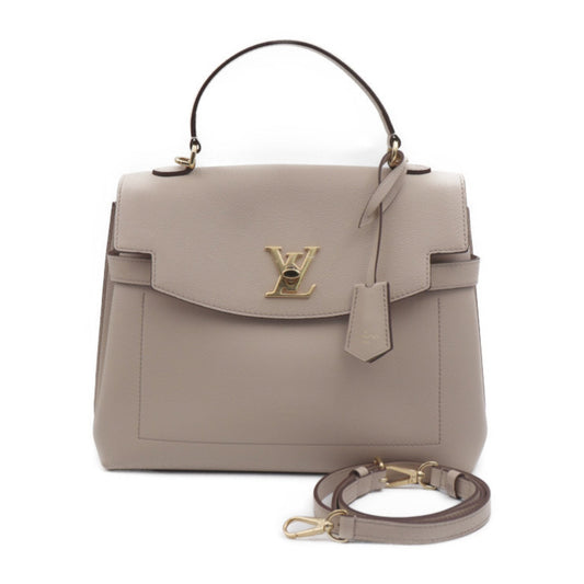 Louis Vuitton Grayish Leather Handbag Shoulder Bag Tote Bag ()