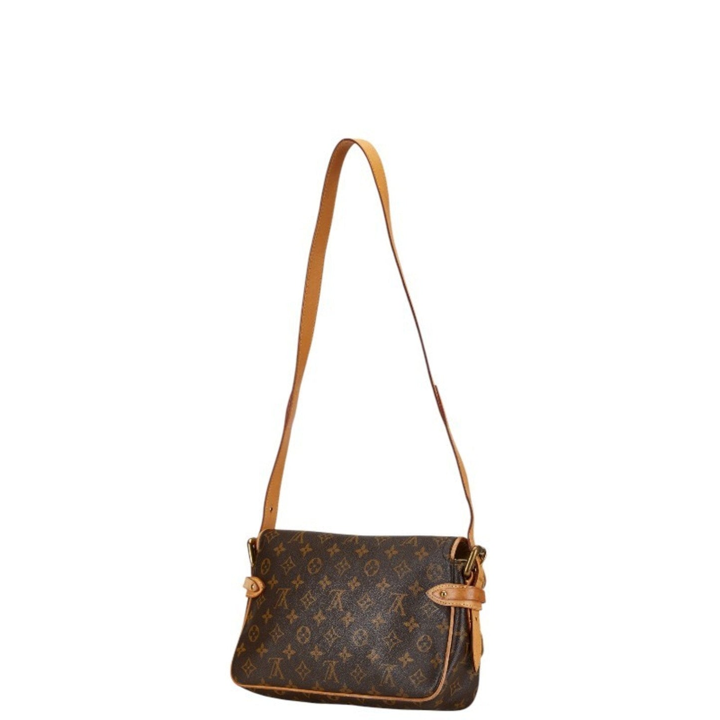 Louis Vuitton Brown Pvc Leather Handbag Shoulder Bag