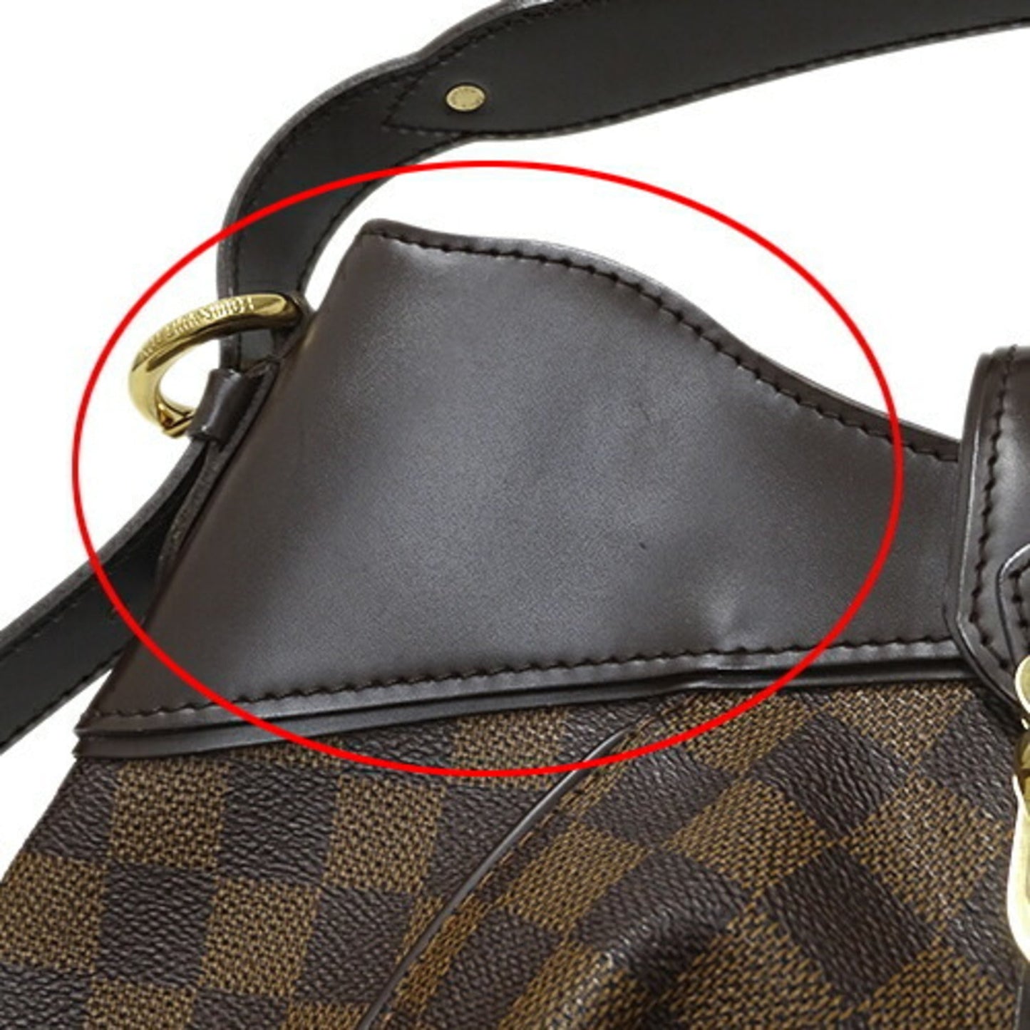 Louis Vuitton Damier Damier Canvas Ebene Damier Canvas Shoulder Bag