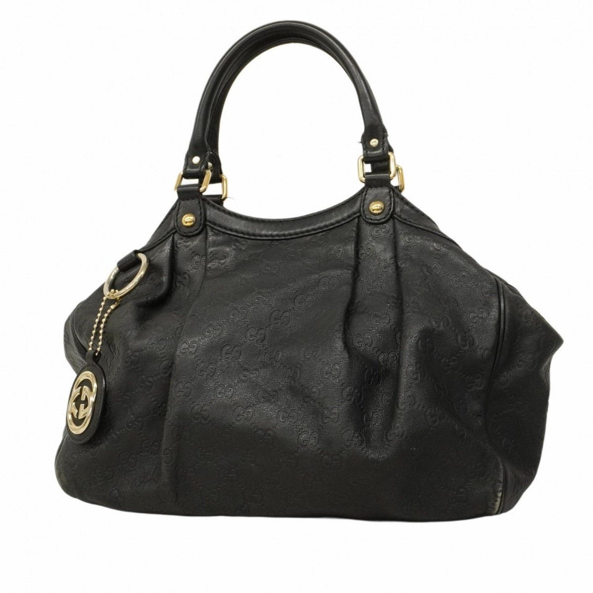 Gucci Black Leather Tote Bag ()