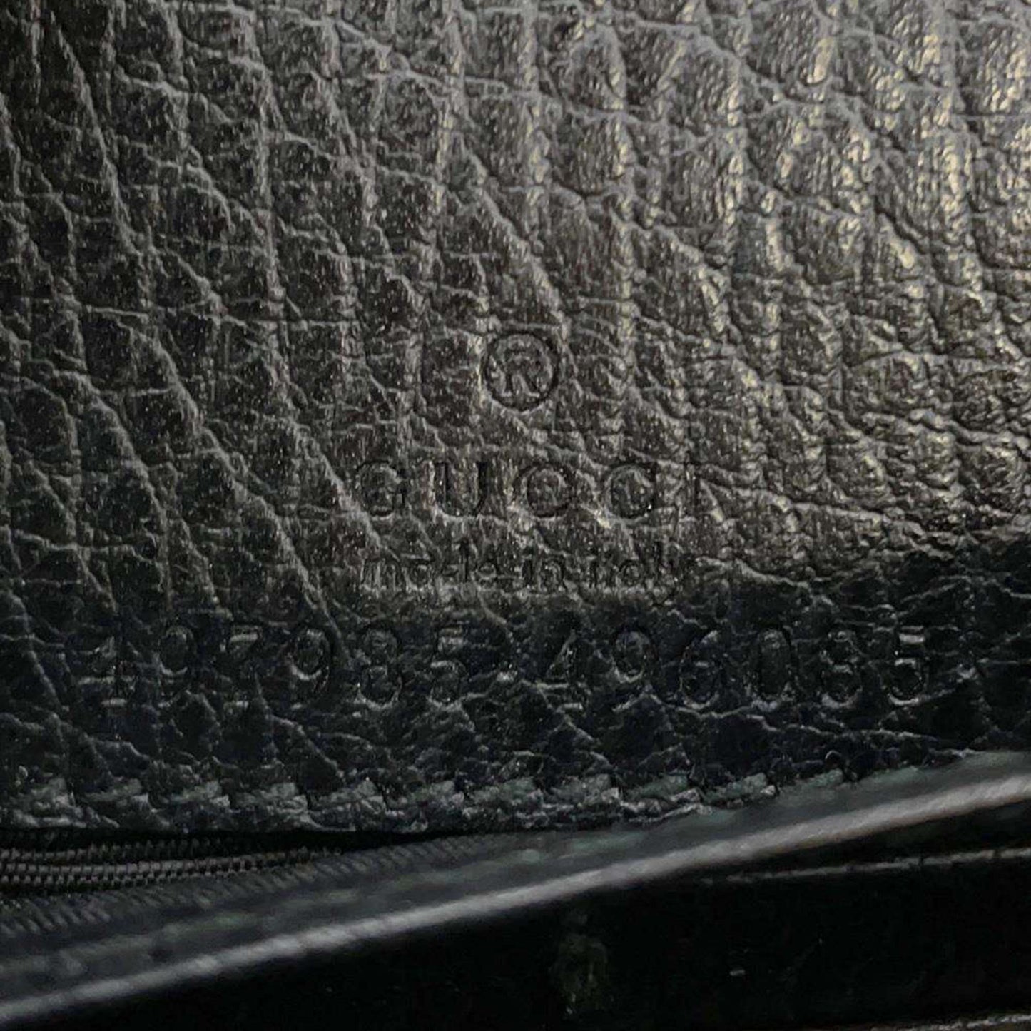 Gucci Black Leather Chain/Shoulder Wallet