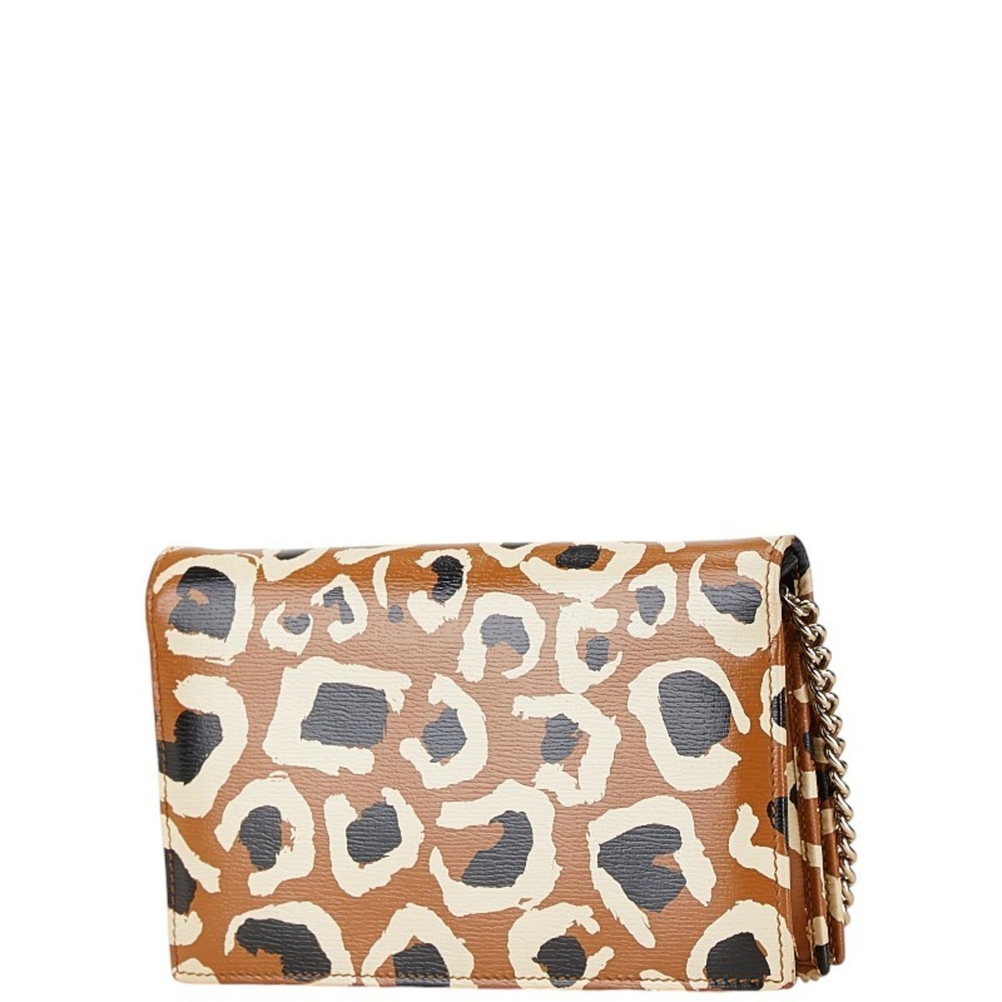 Gucci Beige Black Leather Shoulder Bag