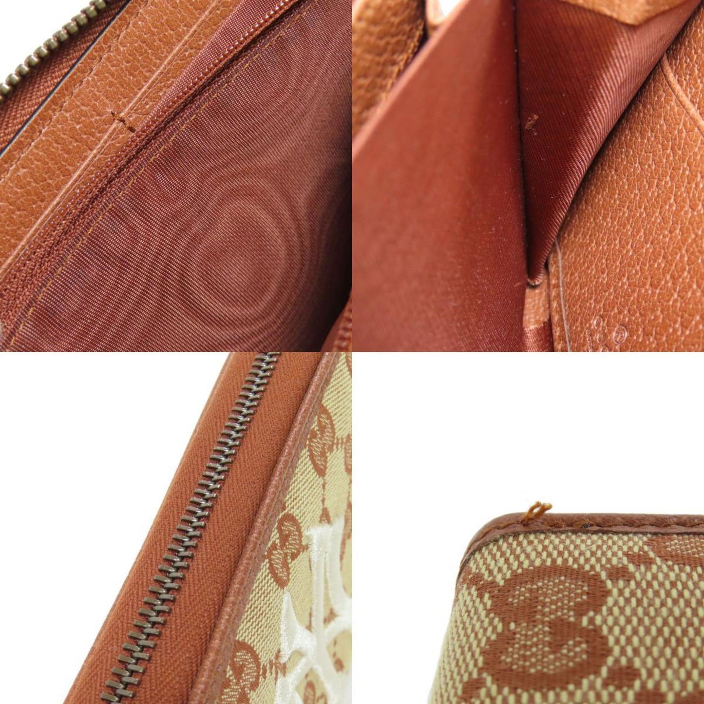 Gucci Brown Canvas Coin Purse/Coin Case