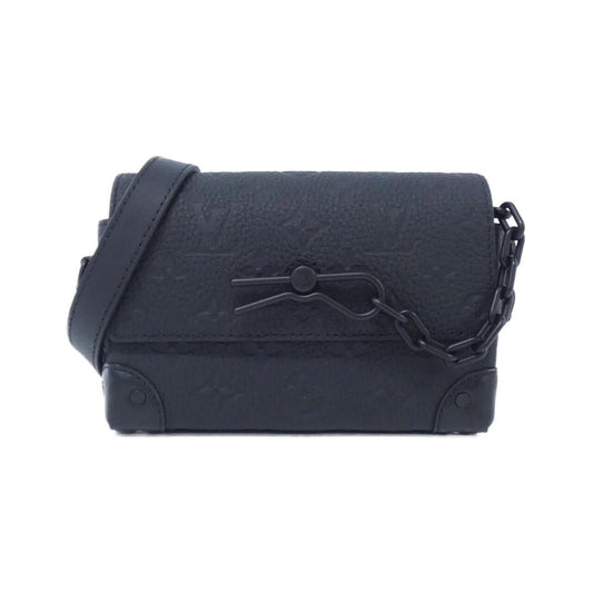 Louis Vuitton Black Leather Shoulder Bag ()