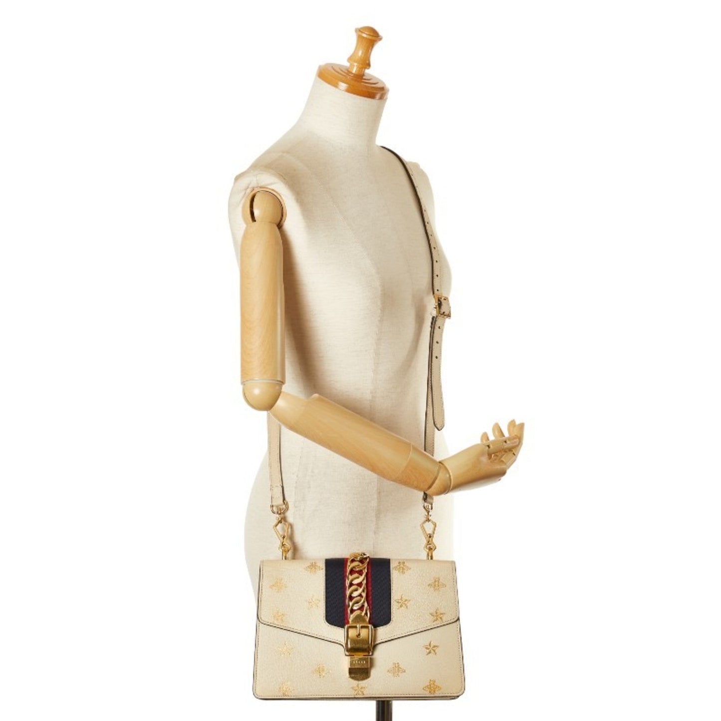 Gucci Gold Leather Shoulder Bag