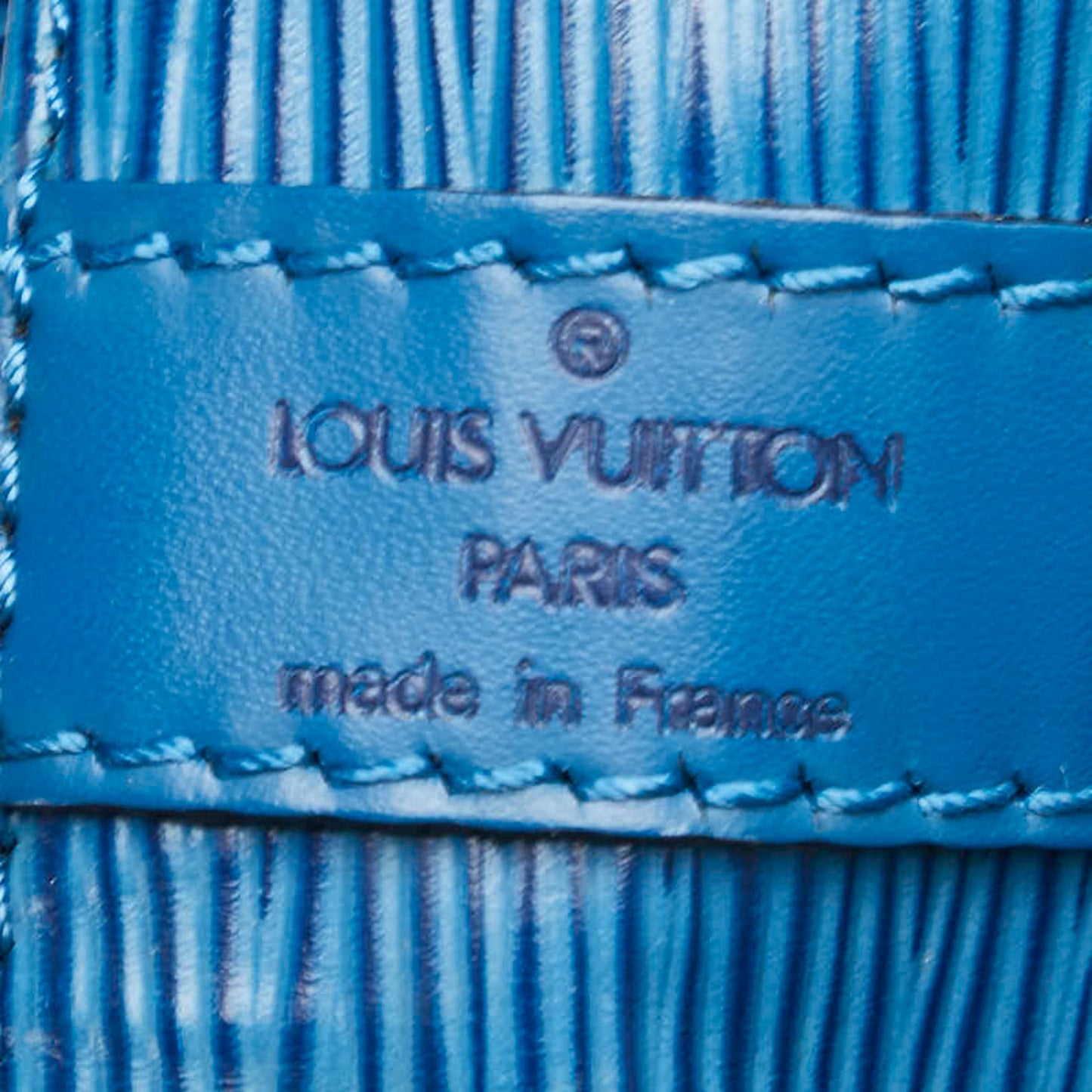 Louis Vuitton Toledo Blue Leather Shoulder Bag