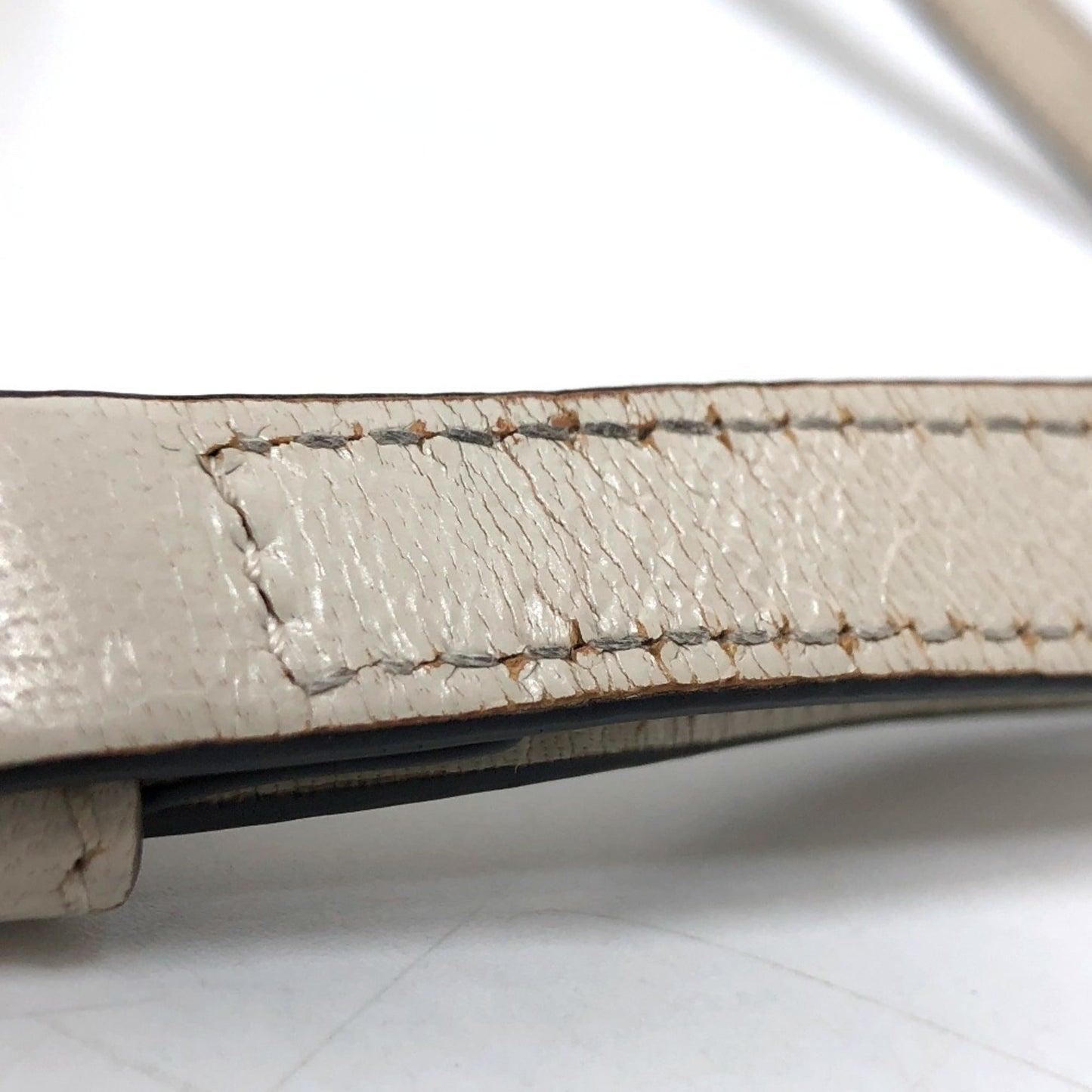Gucci White Leather Shoulder Bag
