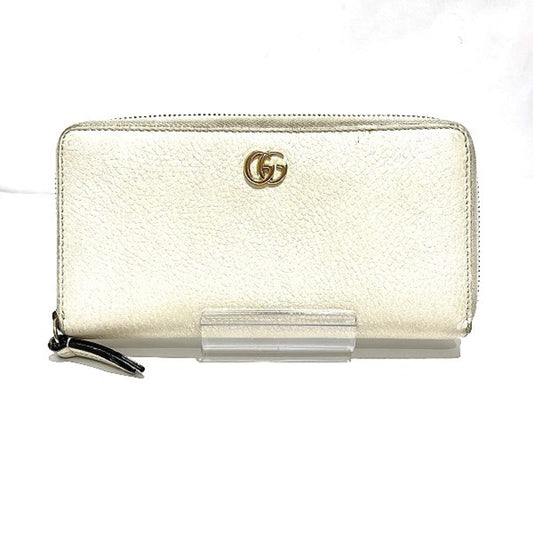 Gucci Off-White Leather Long Wallet (Bi-Fold) ()