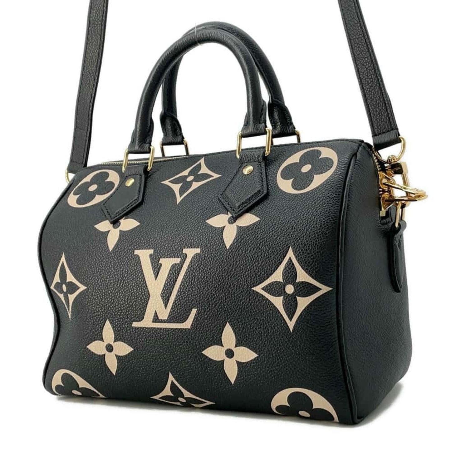 Louis Vuitton Bicolor Black Noir Monogram Empreinte Handbag Shoulder Bag