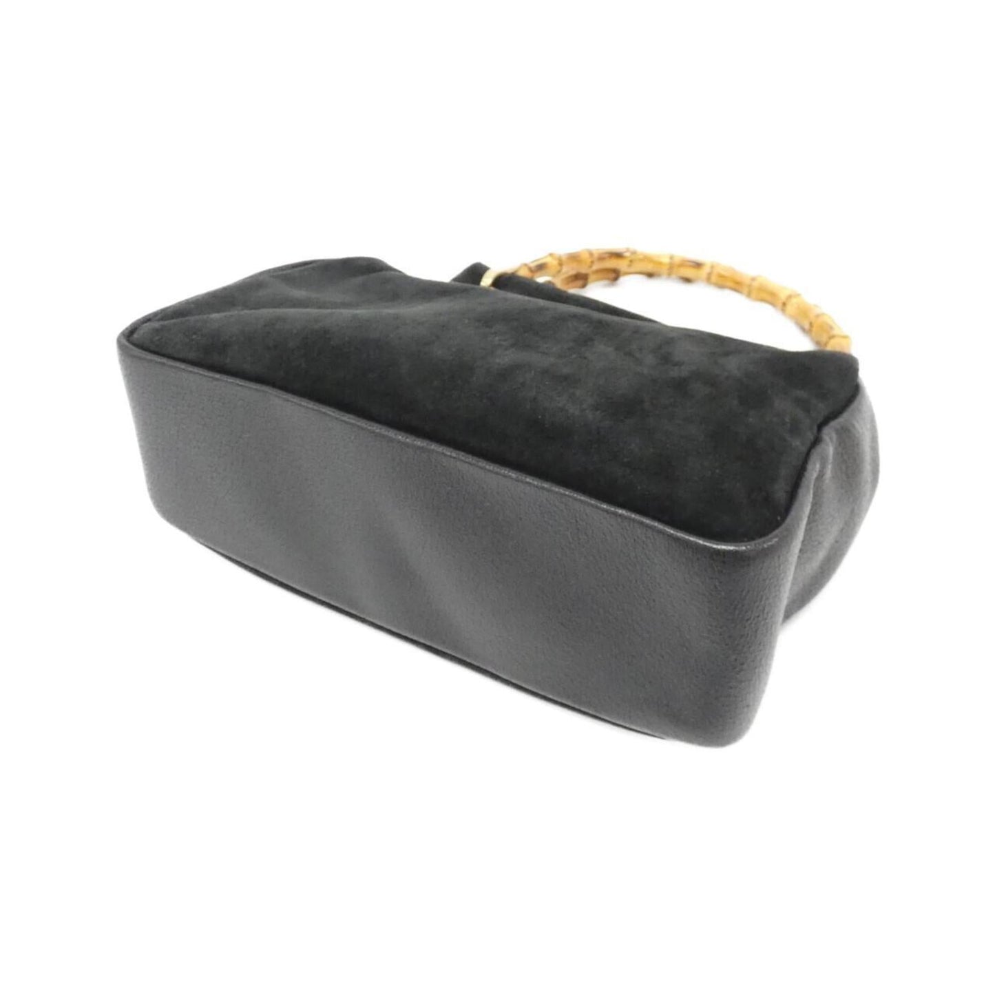 Gucci Black Suede Leather Handbag