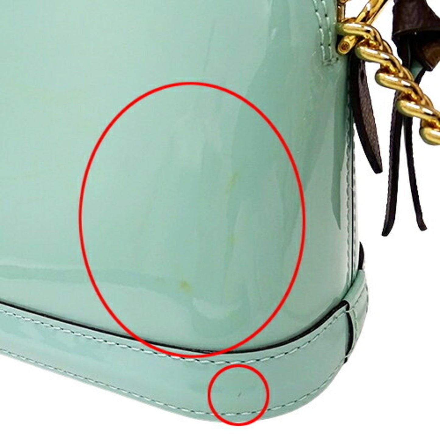 Louis Vuitton Green Monogram Vernis Shoulder Bag