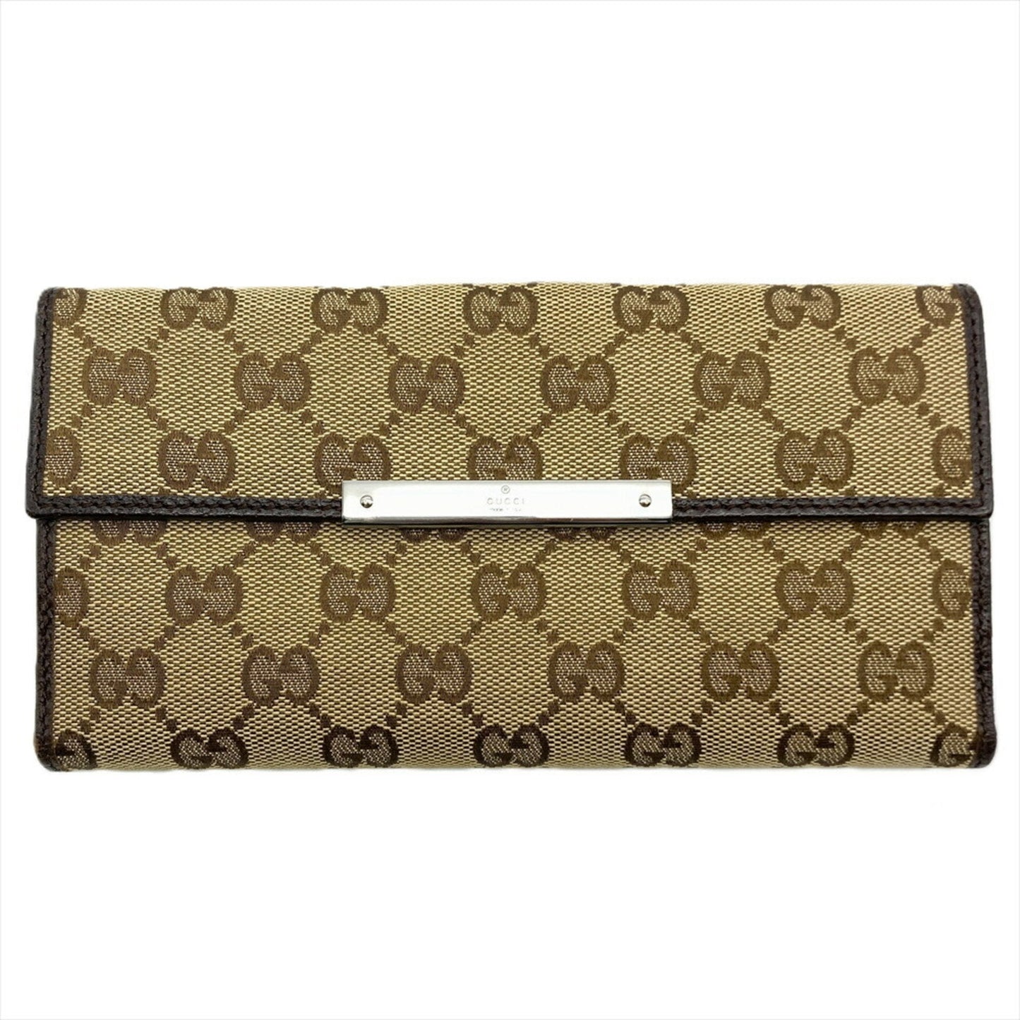 Gucci Beige Gg Canvas Long Wallet (Bi-Fold) ()