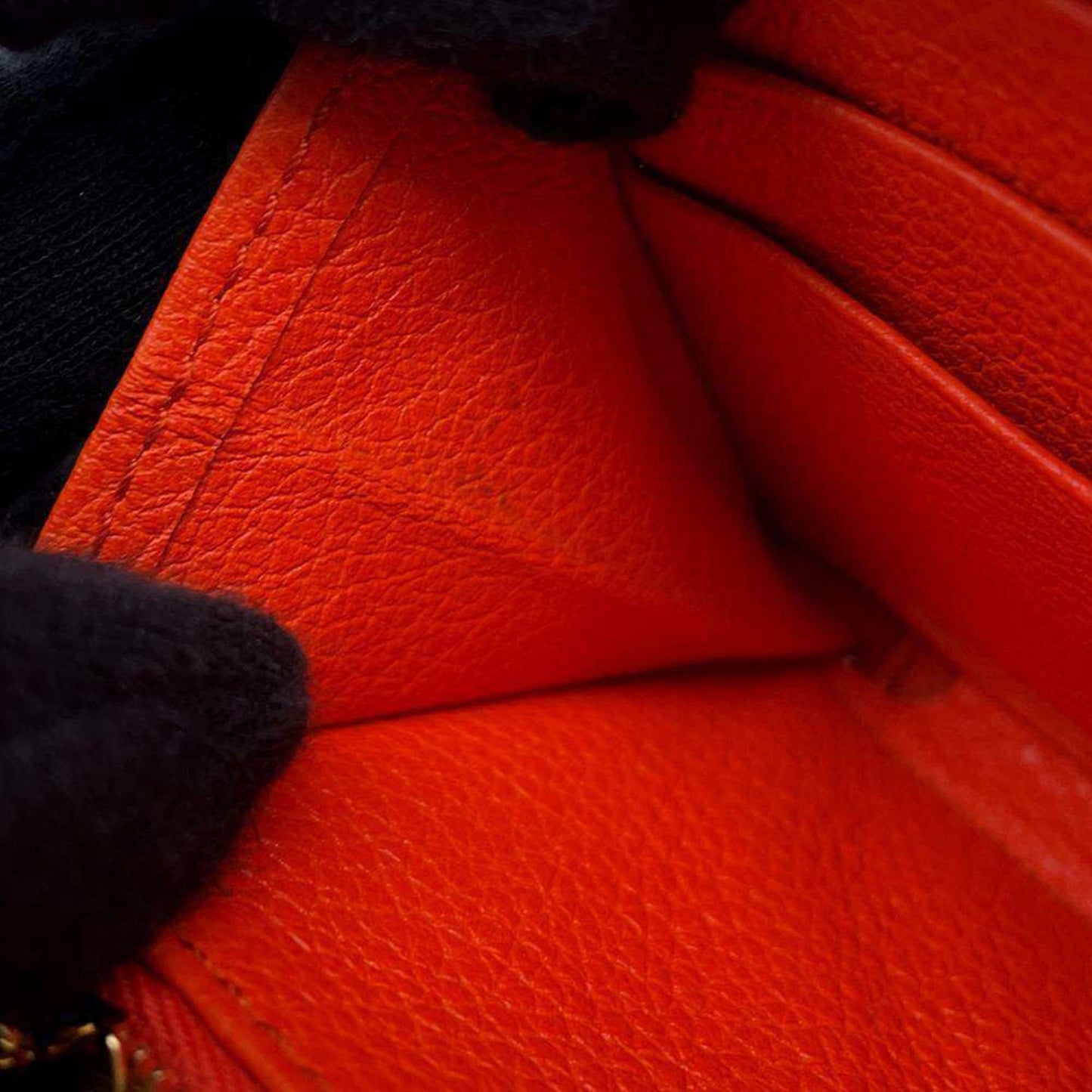 Gucci Orange Leather Long Wallet (Bi-Fold)