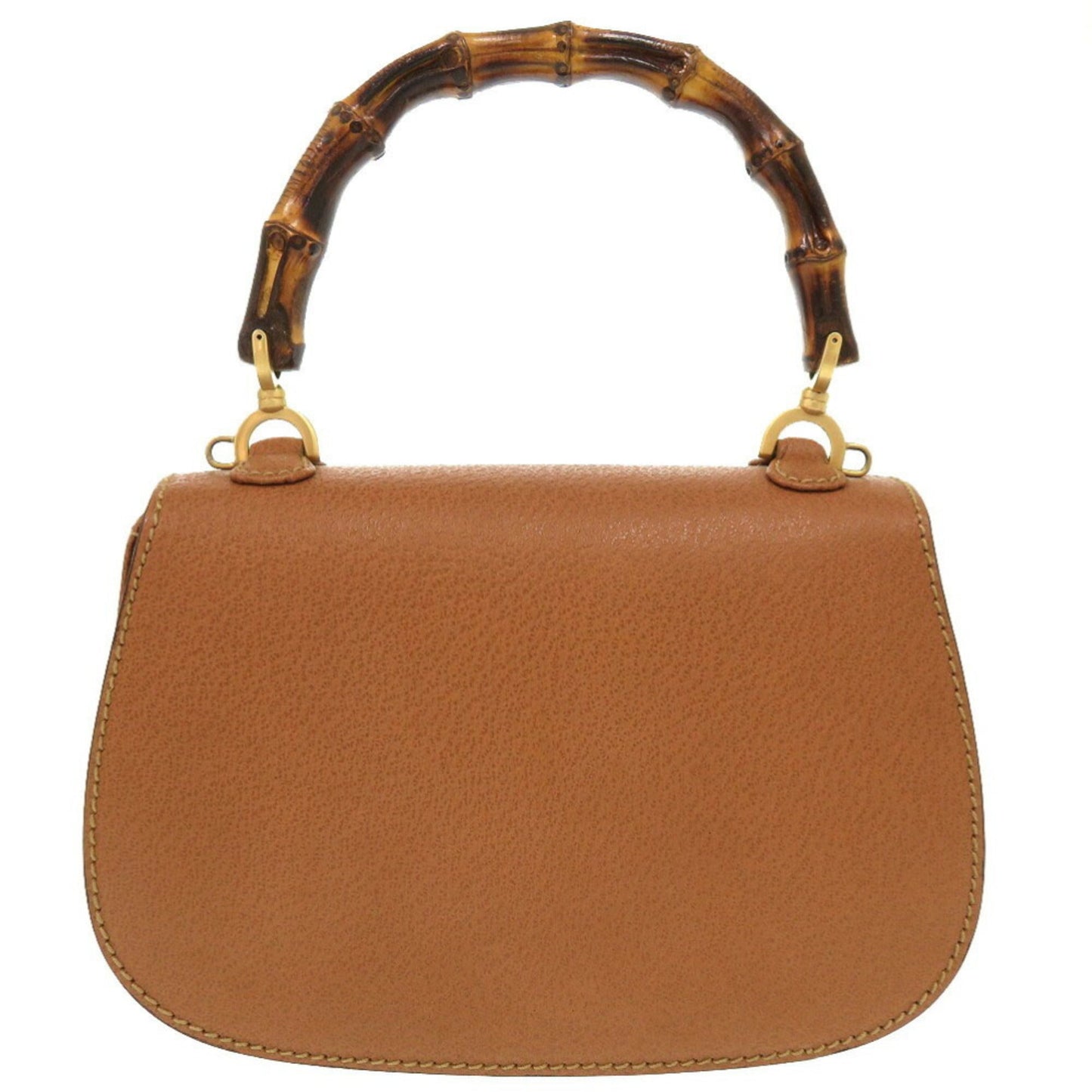Gucci Brown Bamboo Leather Handbag