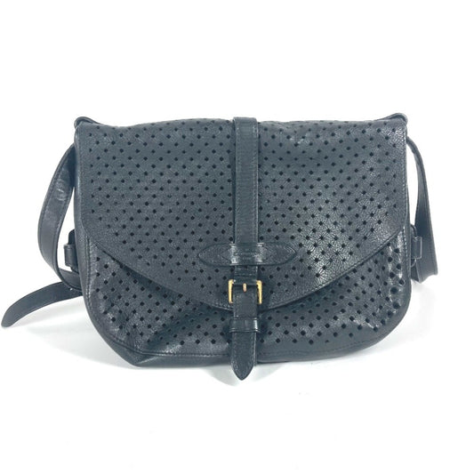 Louis Vuitton Black Leather Shoulder Bag ()