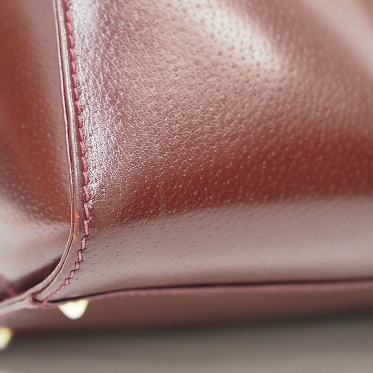 Gucci Bordeaux Leather Handbag