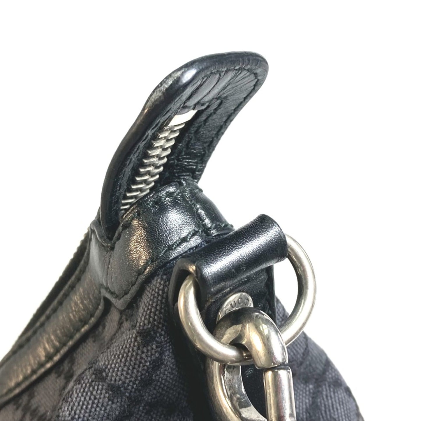 Gucci Black Cloth Shoulder Bag