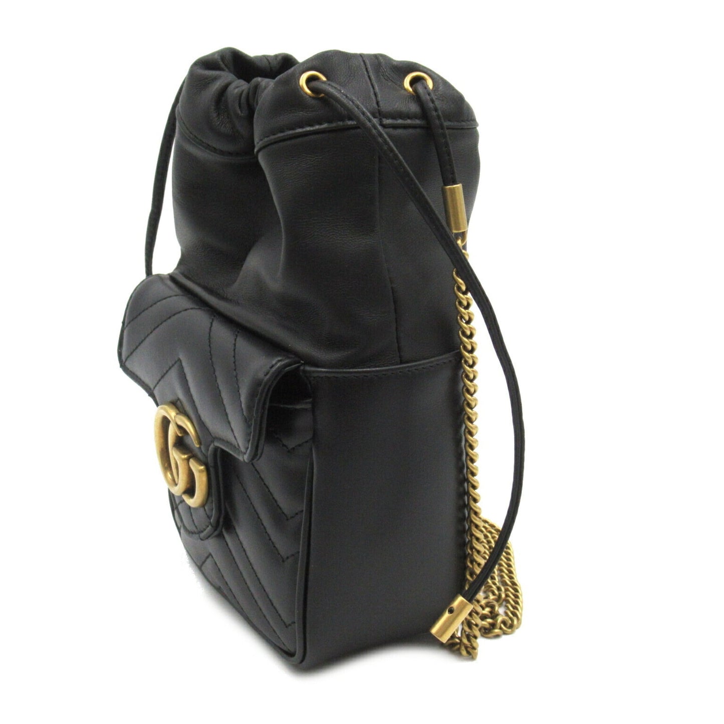 Gucci Black Leather Shoulder Bag