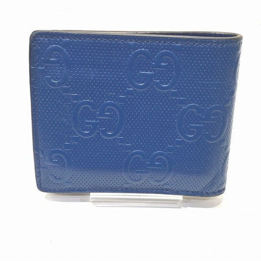 Gucci Blue Leather Wallet (Bi-Fold) ()
