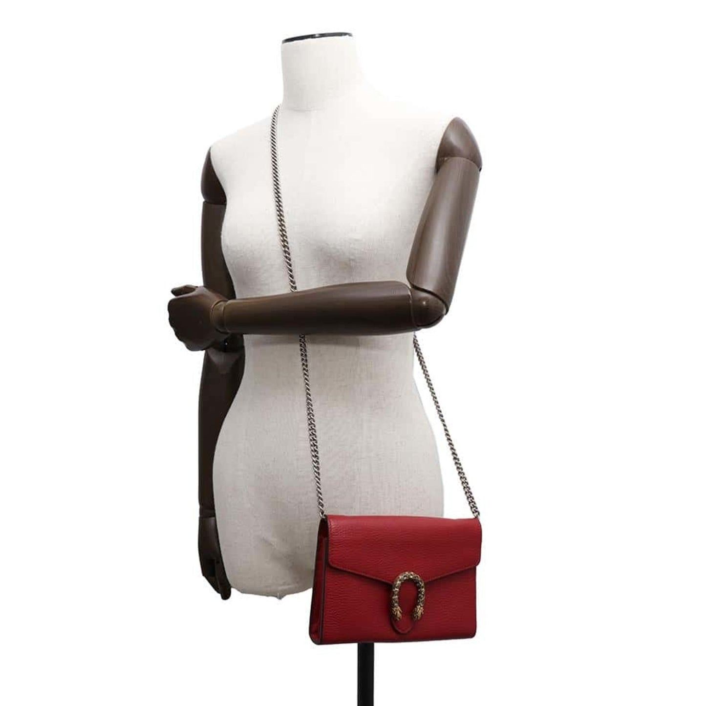 Gucci Red Color Leather Shoulder Bag