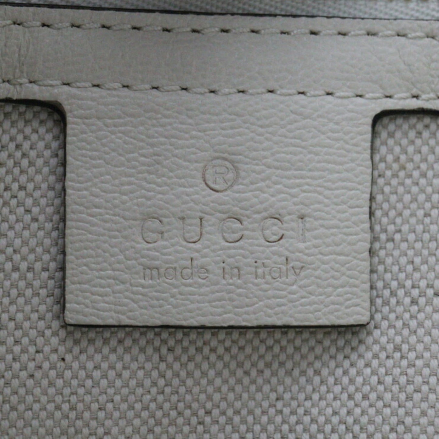 Gucci Ivory Leather Handbag Shoulder Bag Tote Bag
