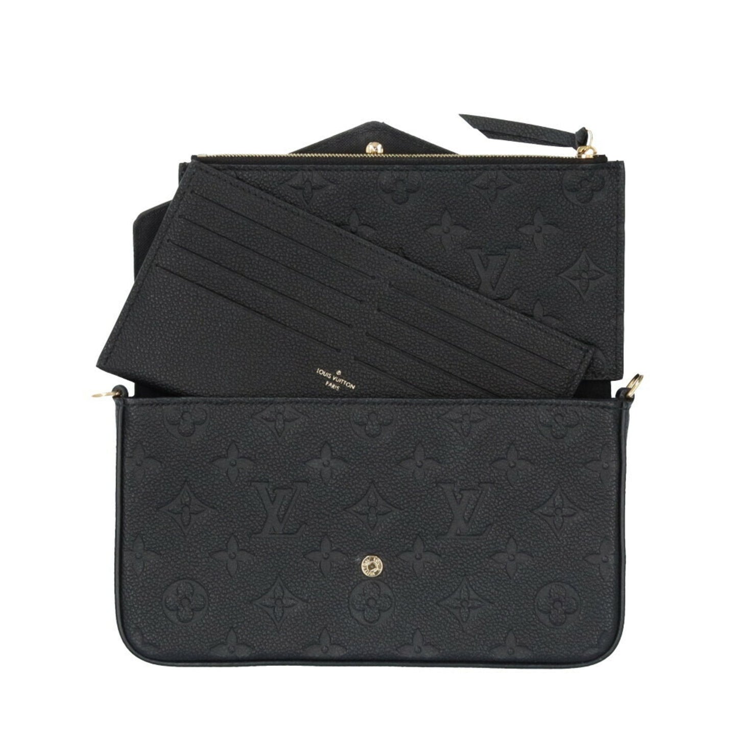 Louis Vuitton Black Monogram Empreinte Pochette Shoulder Bag