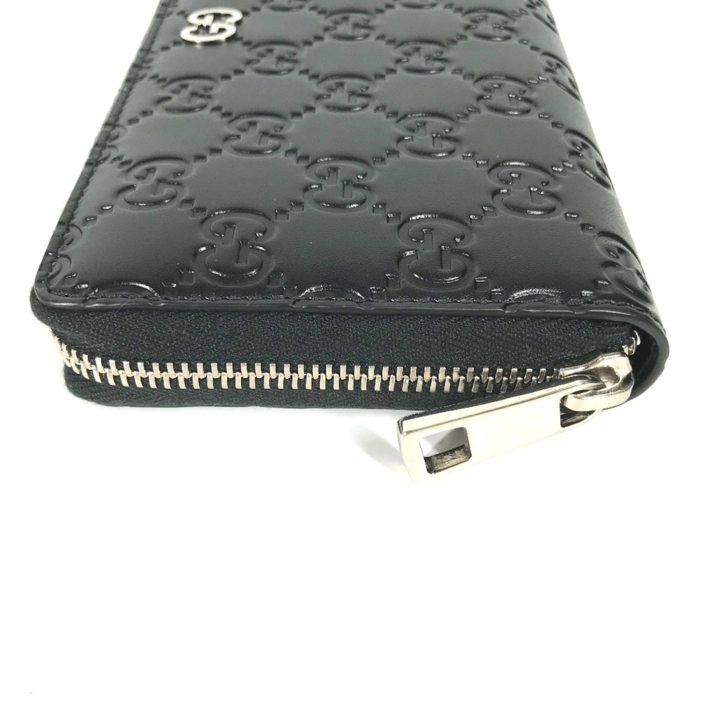 Gucci Black Leather Long Wallet (Bi-Fold)