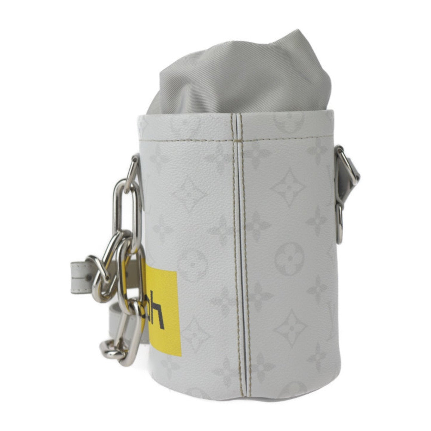 Louis Vuitton Gray White Pvc Leather Shoulder Bag