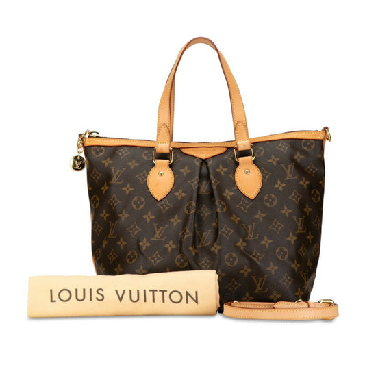 Louis Vuitton Brown Pvc Leather Handbag Shoulder Bag ()