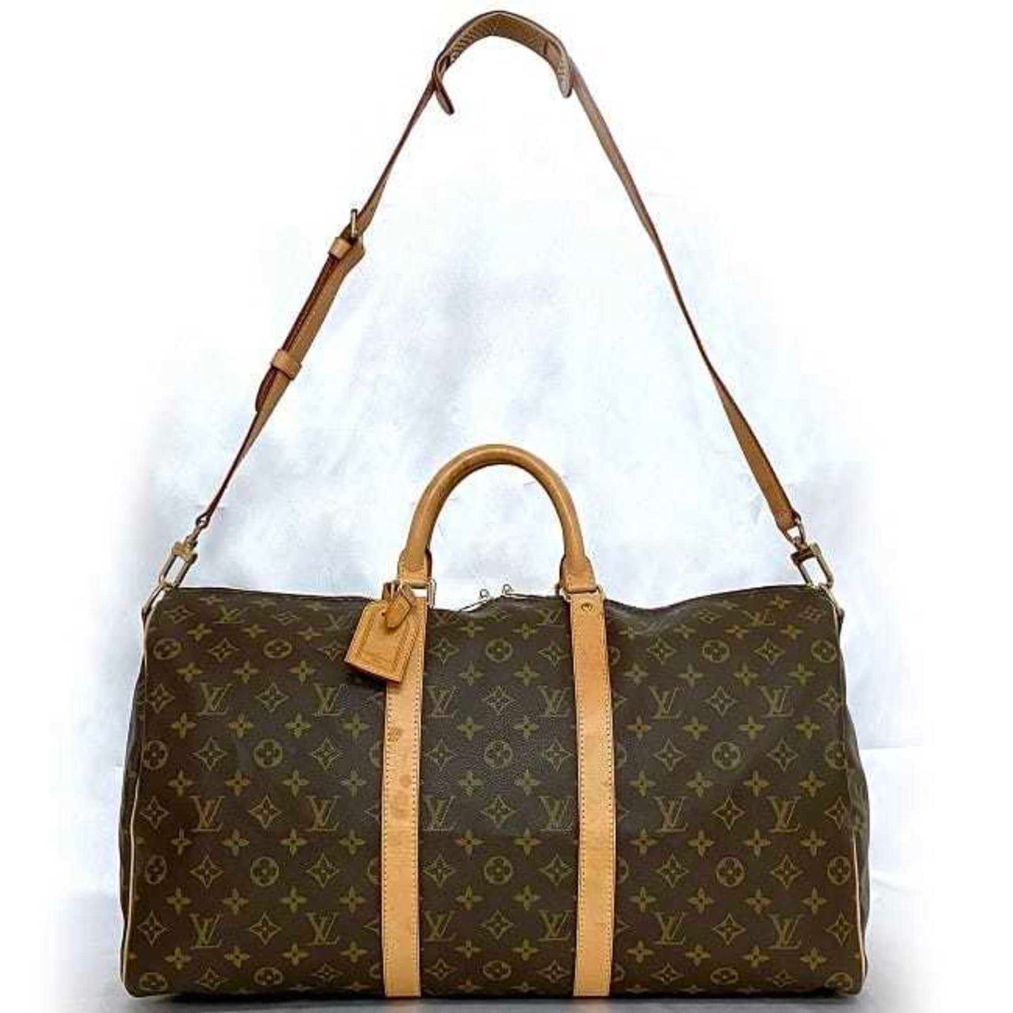 Louis Vuitton Monogram Beige Brown Monogram Monogram Boston Bag Handbag Shoulder Bag