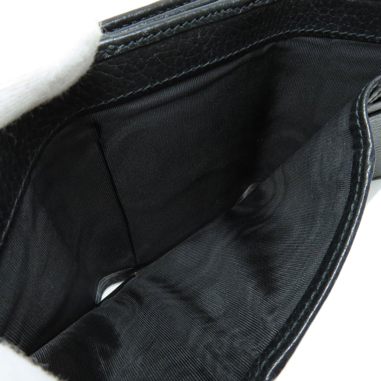 Gucci Black Leather Wallet (Tri-Fold)