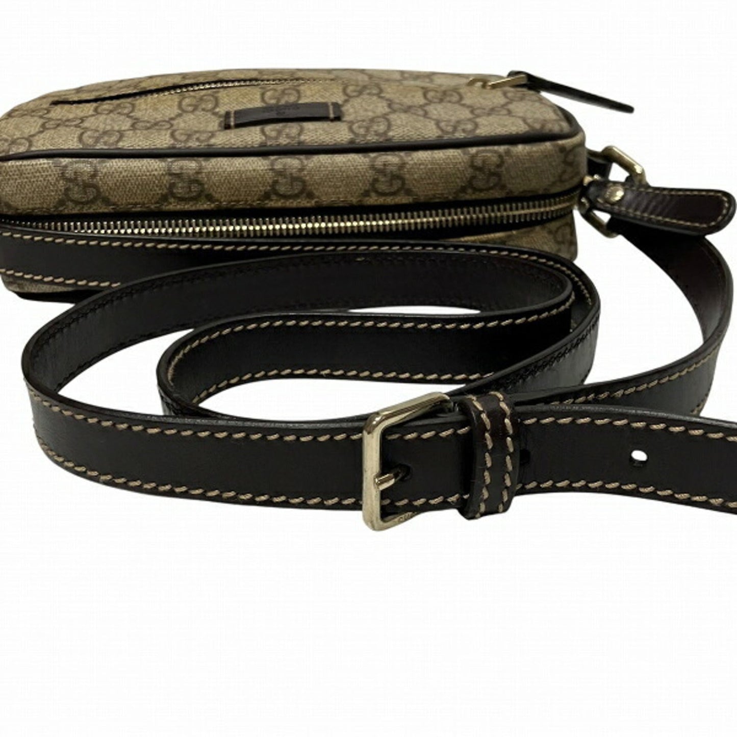 Gucci Brown Pvc Leather Shoulder Bag