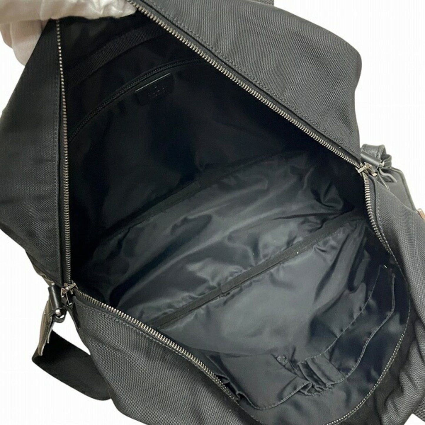 Gucci Black Nylon Leather Shoulder Bag