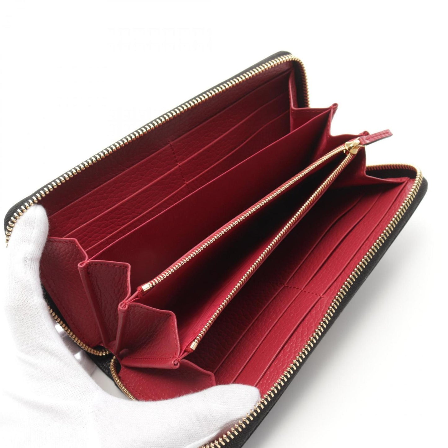 Gucci Black Leather Long Wallet (Bi-Fold)