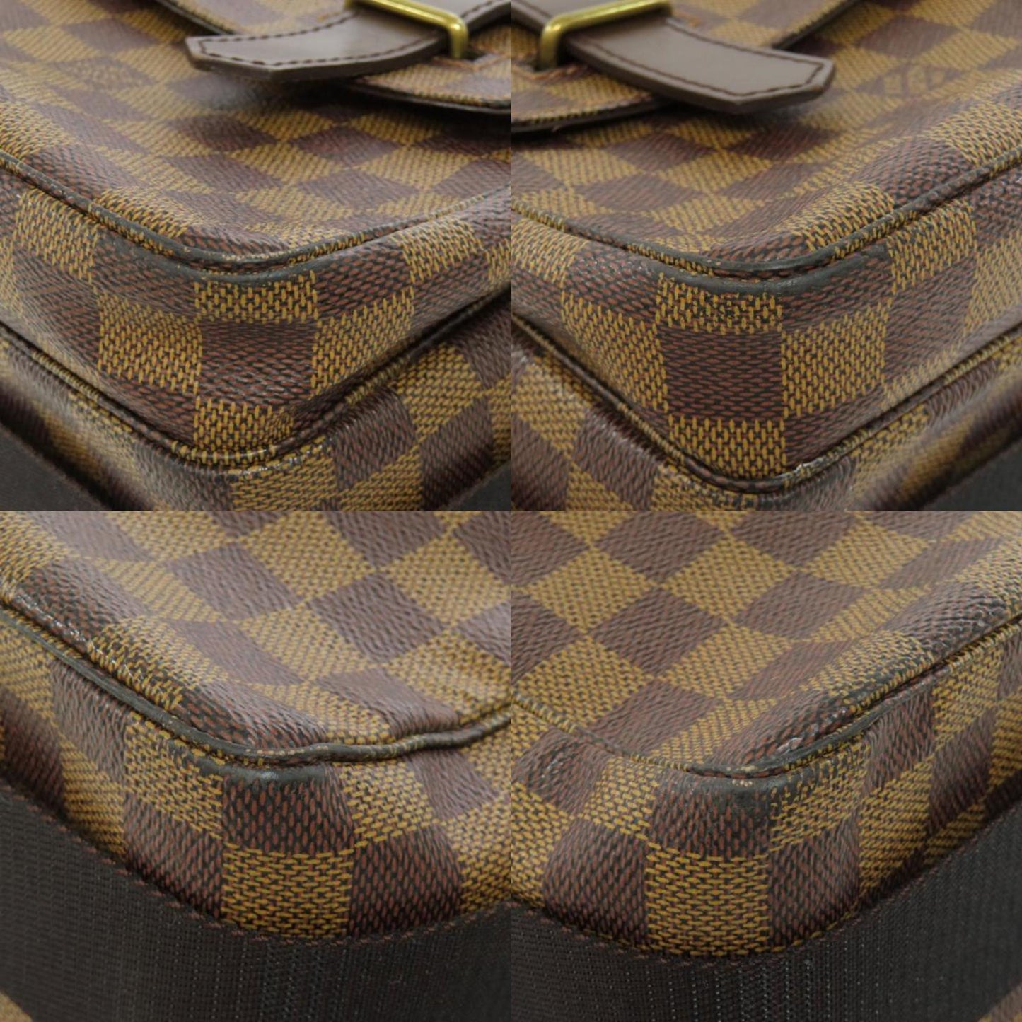 Louis Vuitton Damier Canvas Ebene Damier Canvas Shoulder Bag