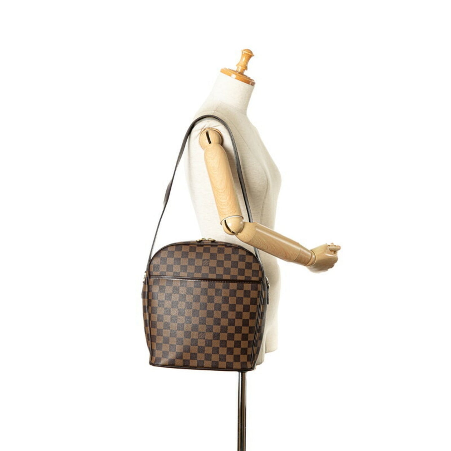Louis Vuitton Brown Pvc Leather Pochette Pouch Shoulder Bag
