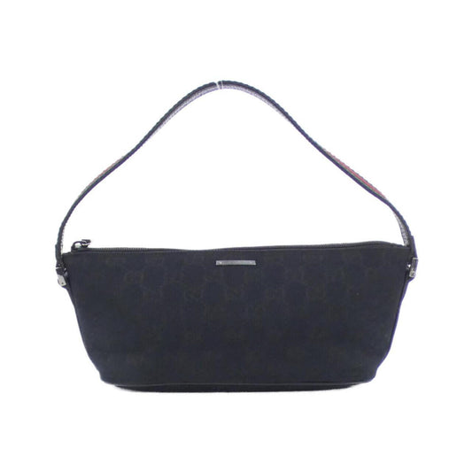 Gucci Black Gg Canvas Pouch ()