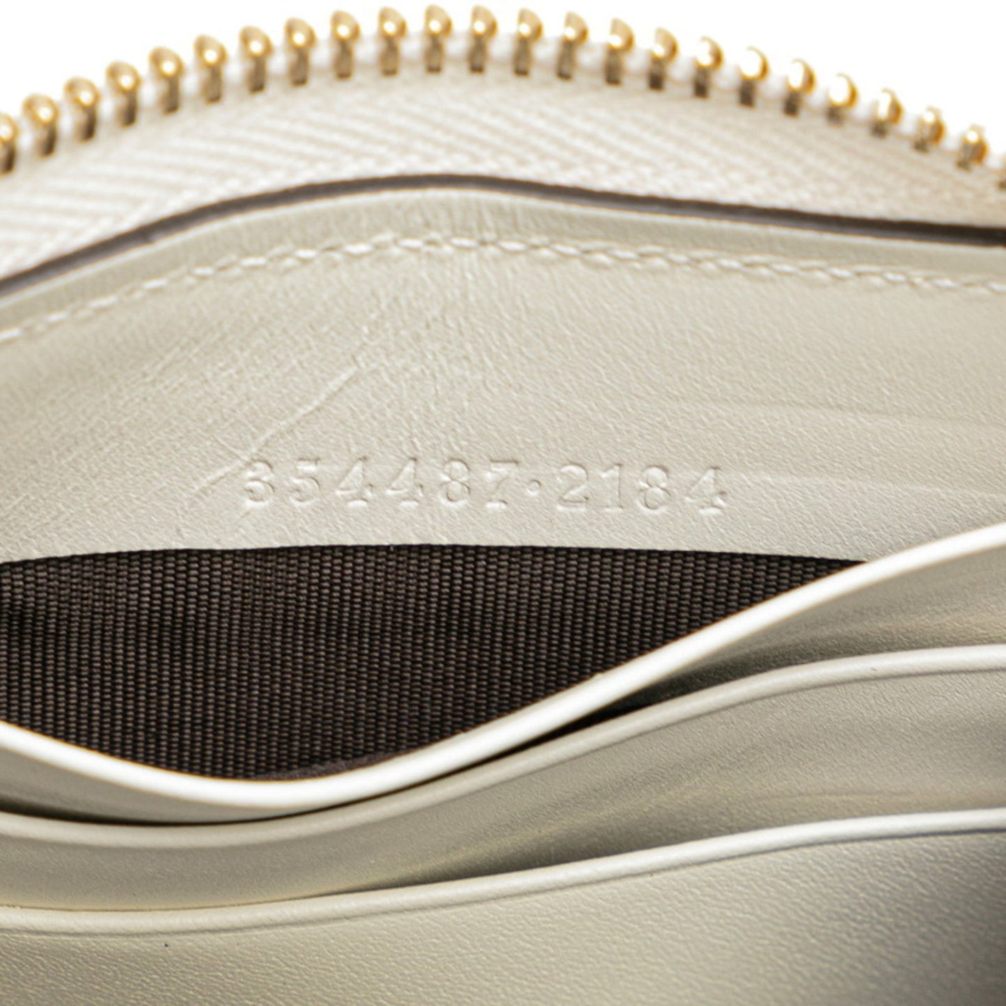 Gucci White Pvc Leather Long Wallet (Bi-Fold)