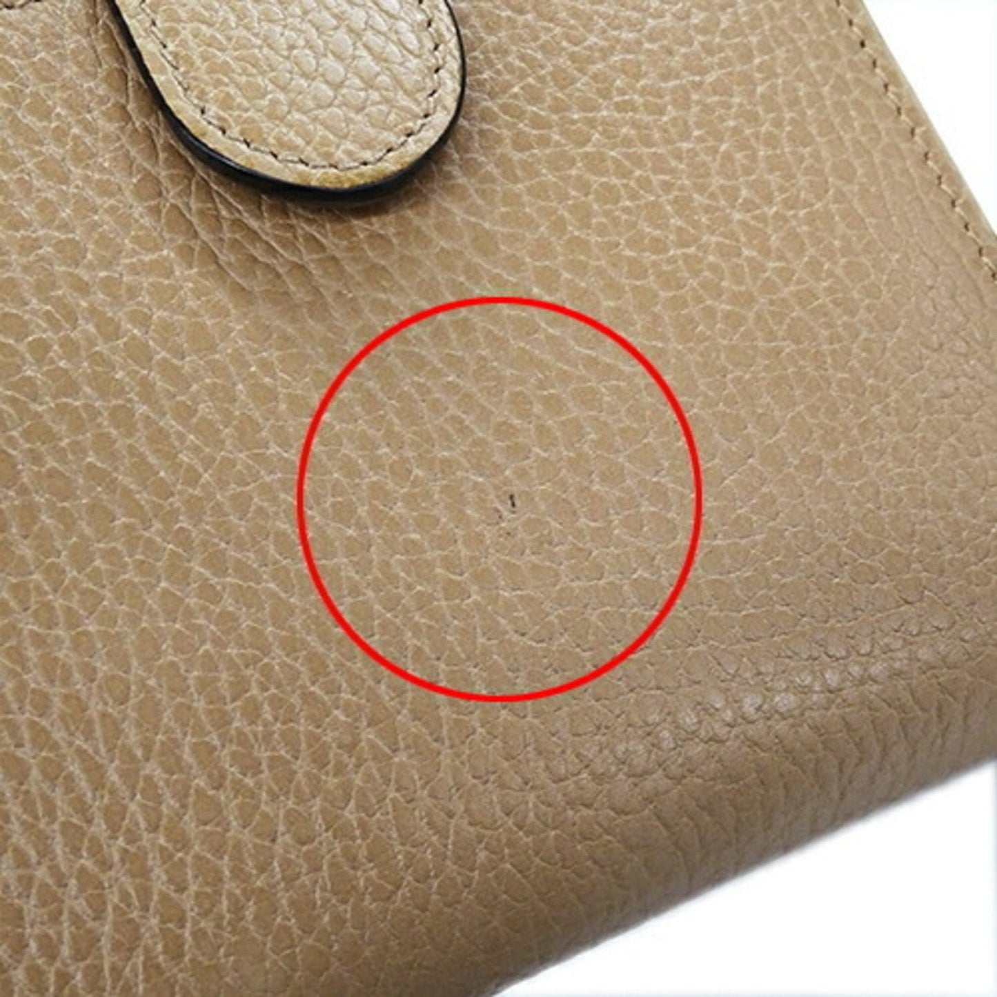 Gucci Beige Leather Wallet (Bi-Fold)