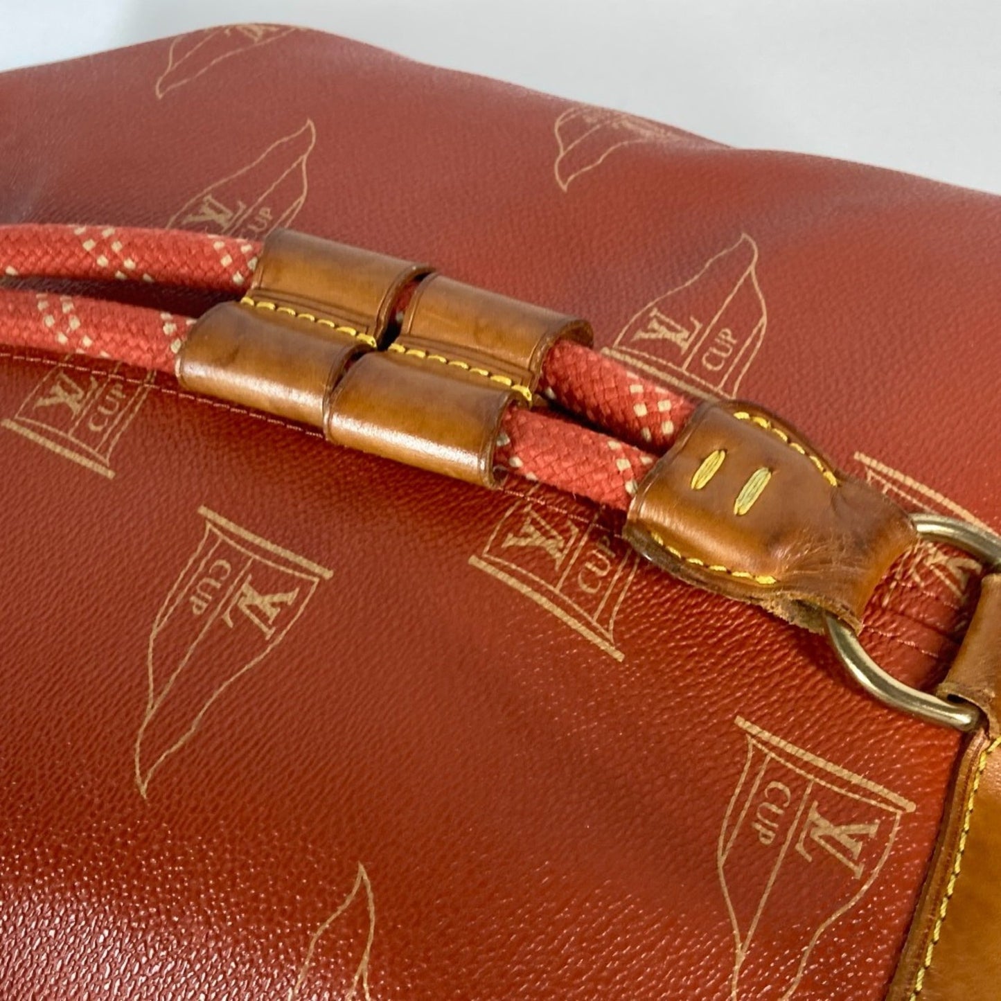 Louis Vuitton Brown Pvc Leather Shoulder Bag