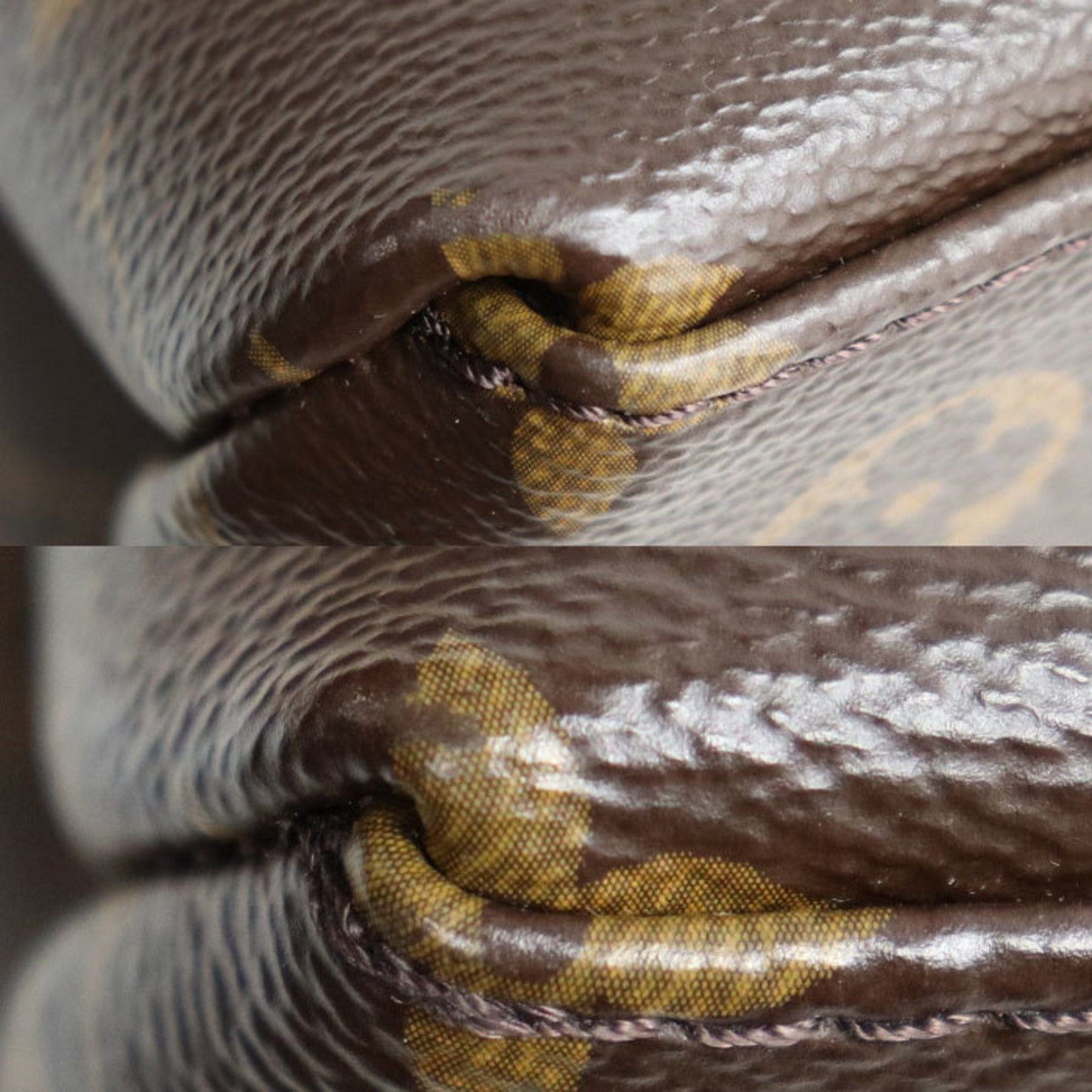 Louis Vuitton Brown Monogram Canvas Shoulder Bag