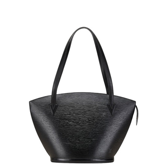 Louis Vuitton Black Noir Leather Shoulder Bag Tote Bag ()