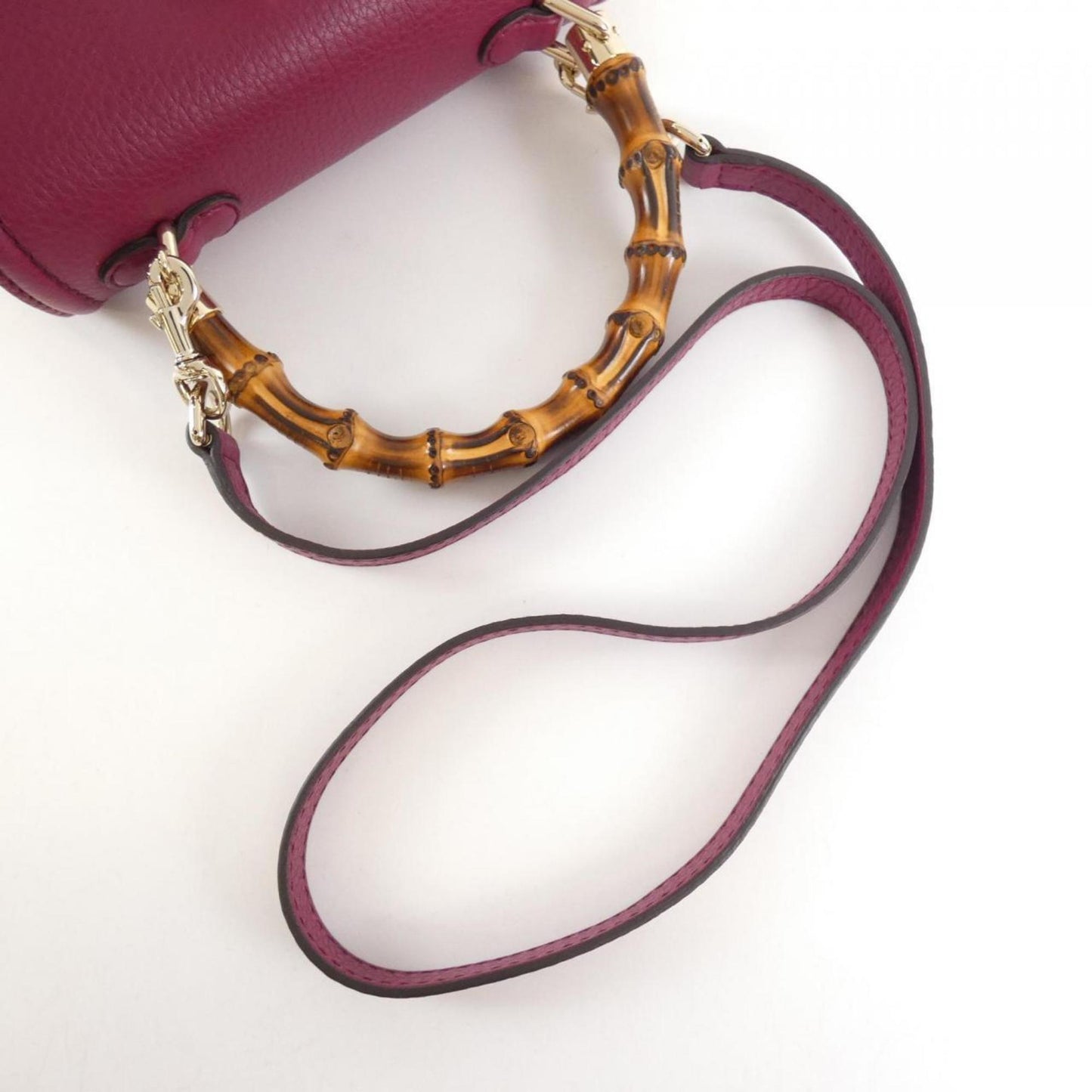 Gucci Bordeaux Leather Handbag
