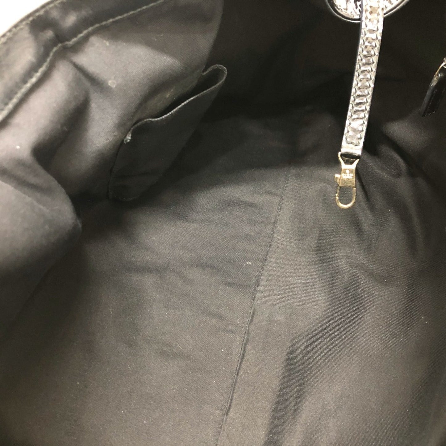 Gucci Black Patent Leather Tote Bag