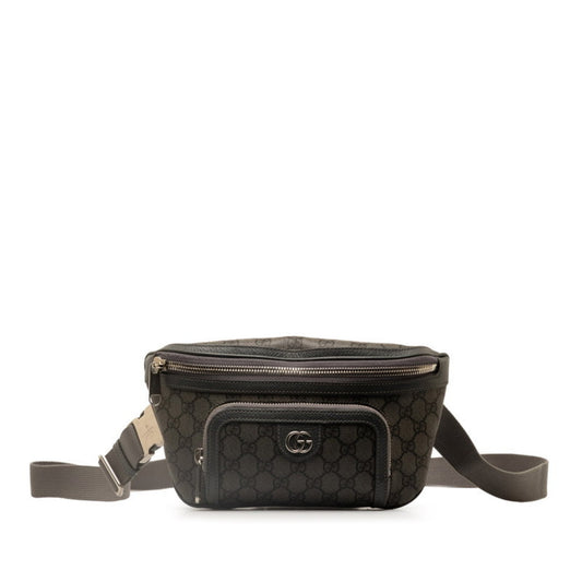 Gucci Gg Marmont Gray Gg Supreme Fanny Pack ()