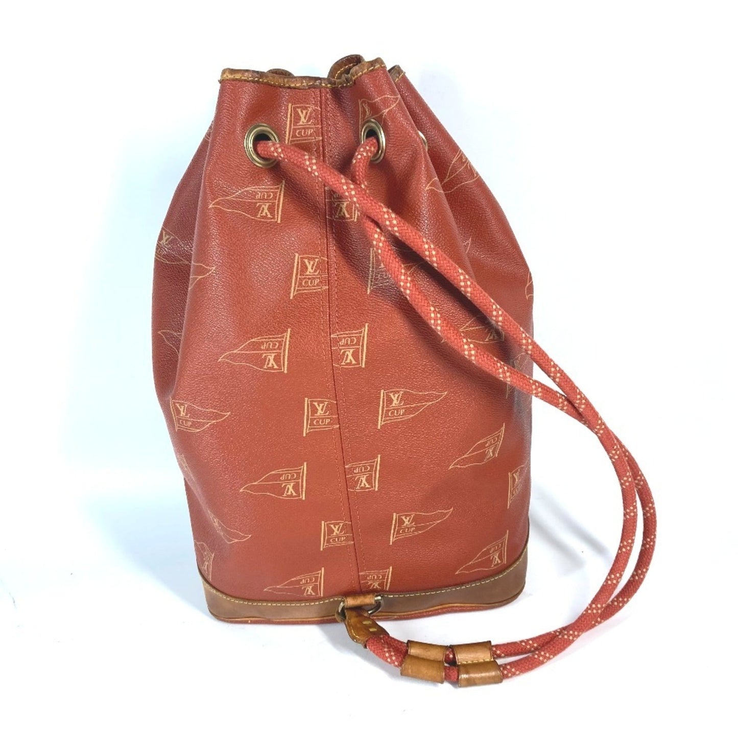 Louis Vuitton Brown Pvc Leather Shoulder Bag