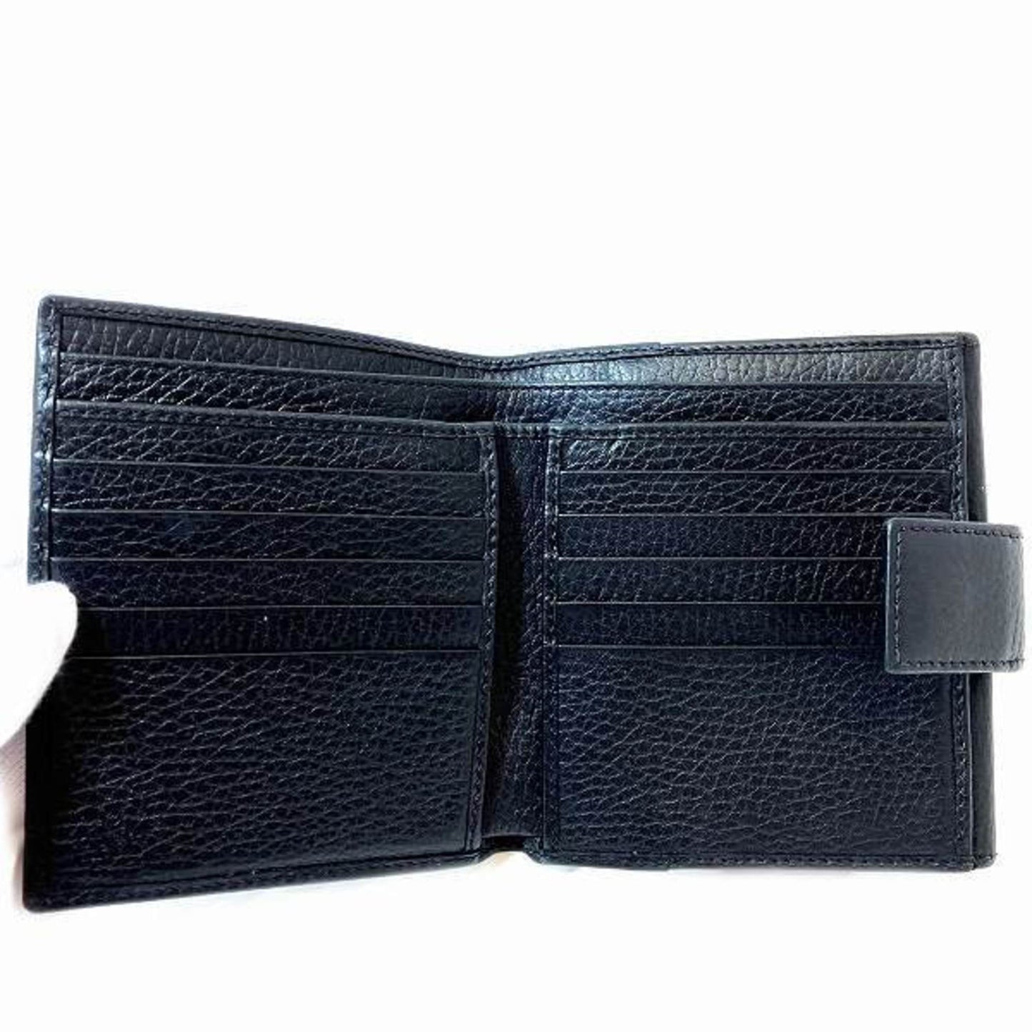 Gucci Black Leather Wallet (Bi-Fold)