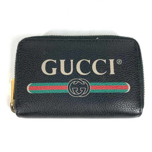 Gucci Black Leather Coin Purse/Coin Case ()