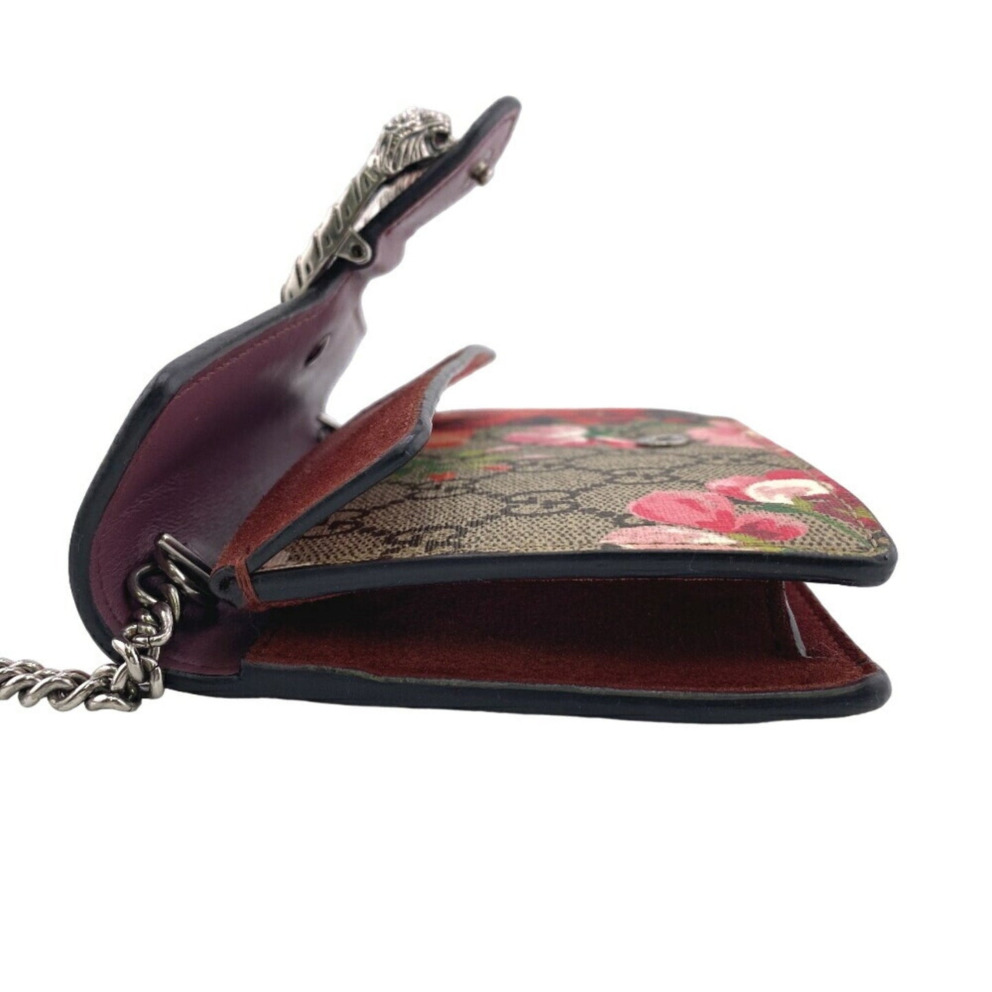 Gucci Beige Red Color Pvc Suede Shoulder Bag